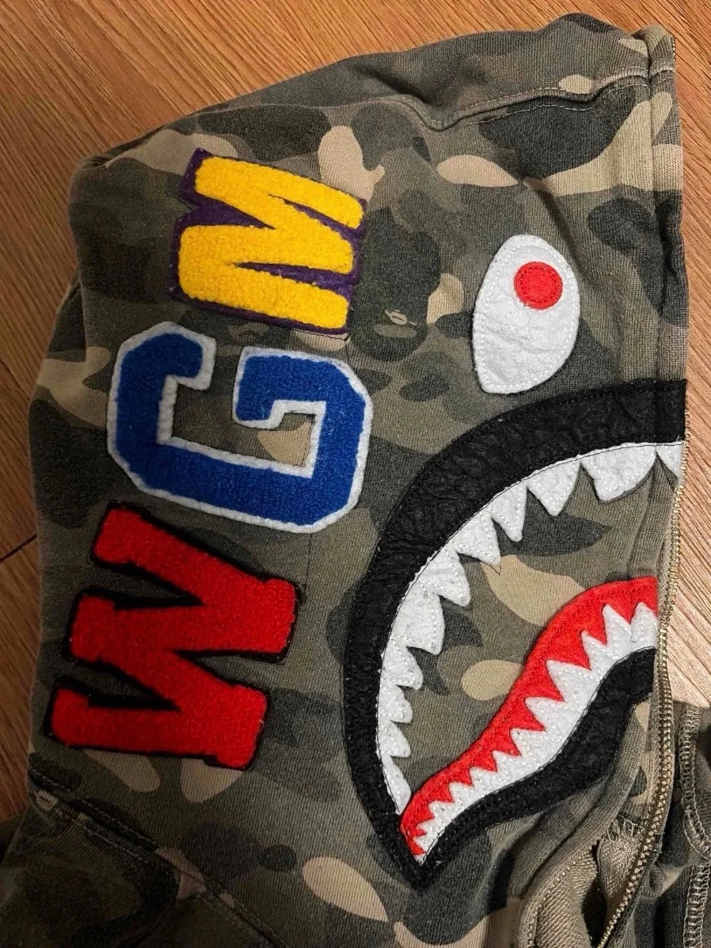 BAPE 1st Camo Shark Full Zip Hoodie ‘Green’